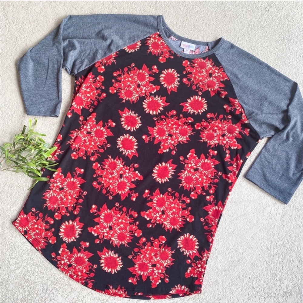 LulaRoe Red Sunflower Randy T
